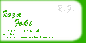 roza foki business card