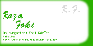 roza foki business card